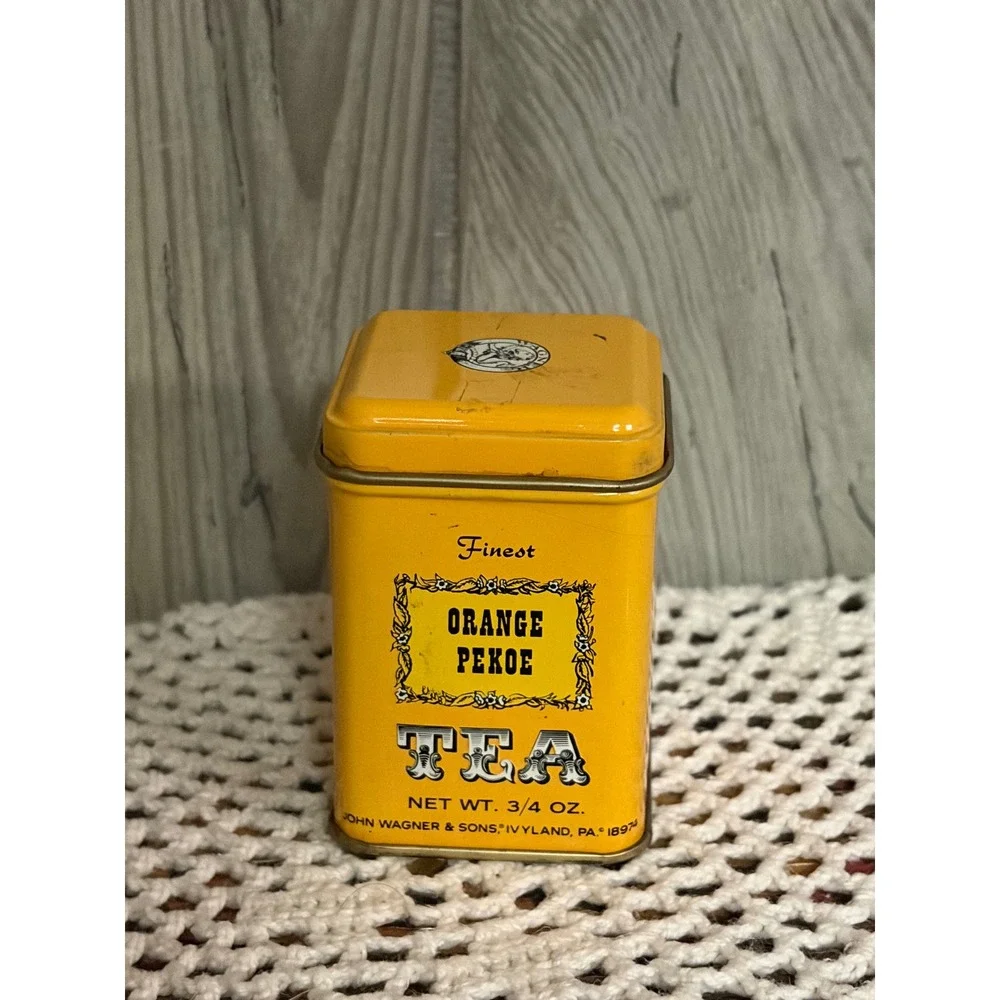 Vintage John Wagner & Sons Orange Pekoe Tea Tin